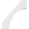 Ekena Millwork 5 1/2-in. W x 24-in. D x 28-in. H Westlake Architectural Grade PVC Knee Brace BRCP055X24X28WTL - alternate 6